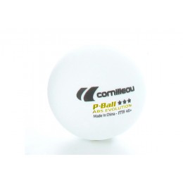 Cornilleau Palline Ping-Pong P-Ball ABS Evolution 3*** ITTF Bianche 3 pz